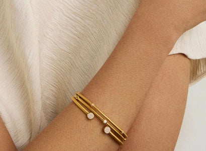 Orsay Bangle Bracelet - gold