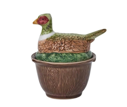 Pheasant bowl with lid by Juliska