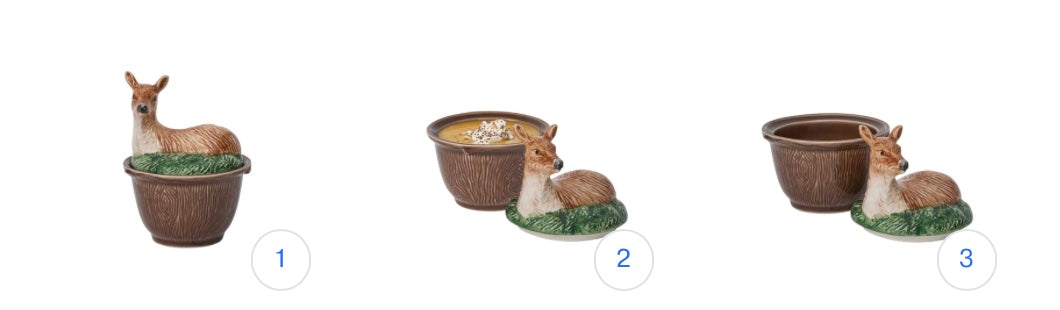 Deer bowl with Lid by Juliska