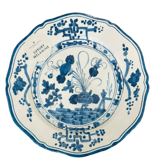 Blue and white Melamine Dinner Plate